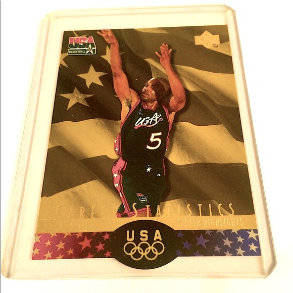 Grant Hill Gold Basketball Card #52 USA 1996